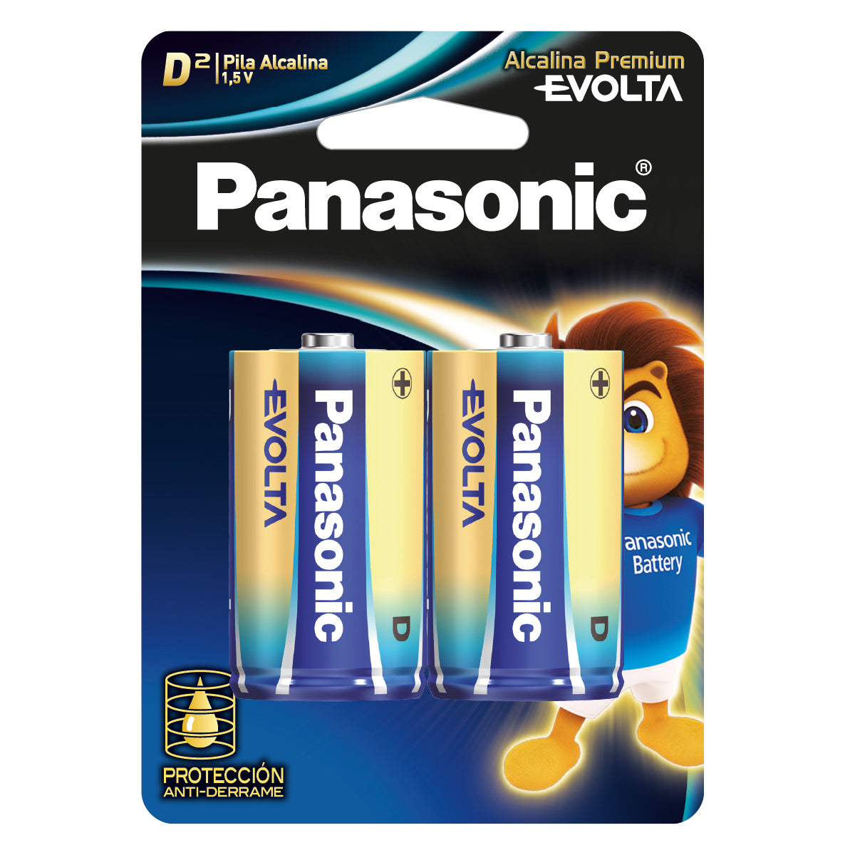 Pilas Panasonic Evolta D Alcalinas | 6 Blíster de 2 Piezas