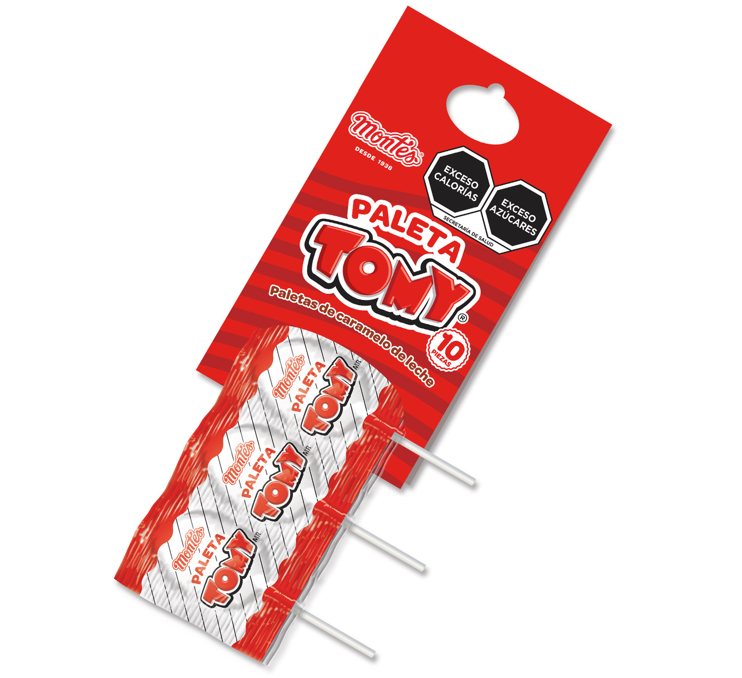 PALETA TOMY 10 PZS DULCES MONTES
