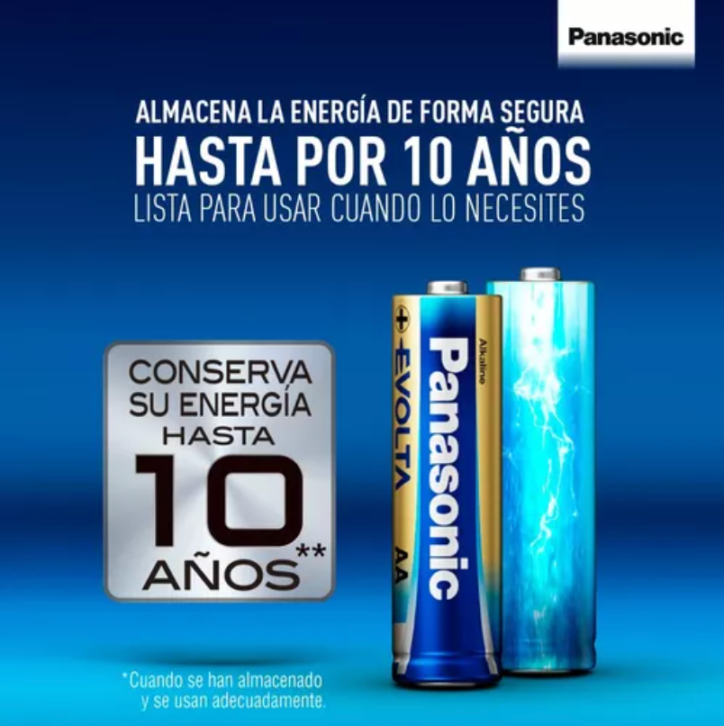 PILAS PANASONIC EVOLTA AA C/6