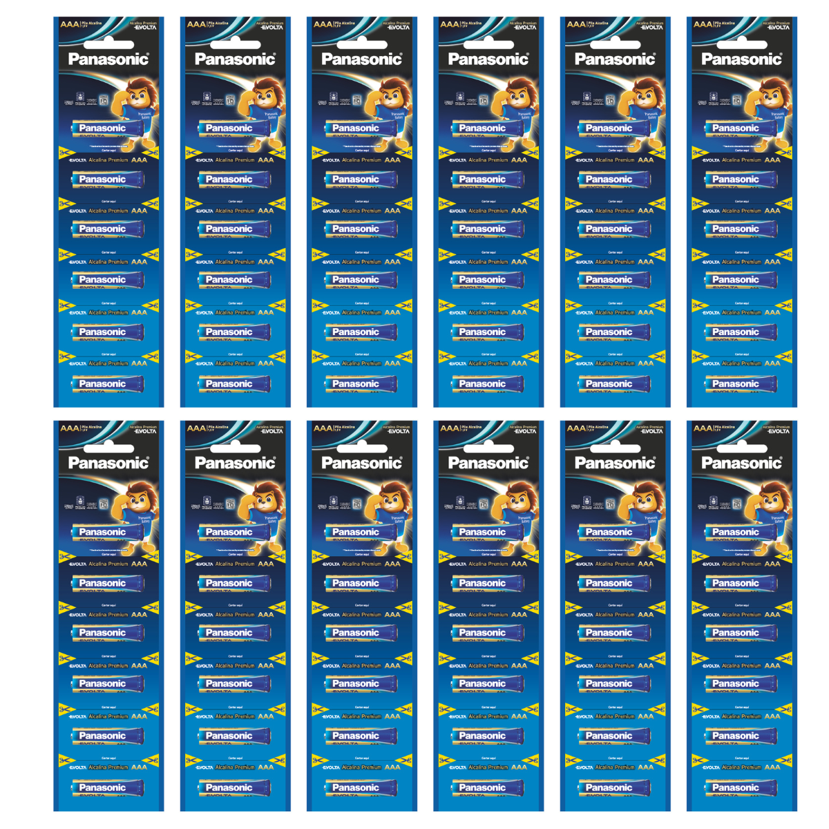 Pilas Panasonic Evolta AAA Alcalinas | 12 Blíster de 6 PZS