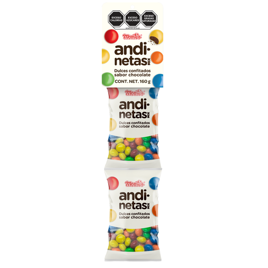ANDINETA TIRA 10 BOLSAS DULCES MONTES