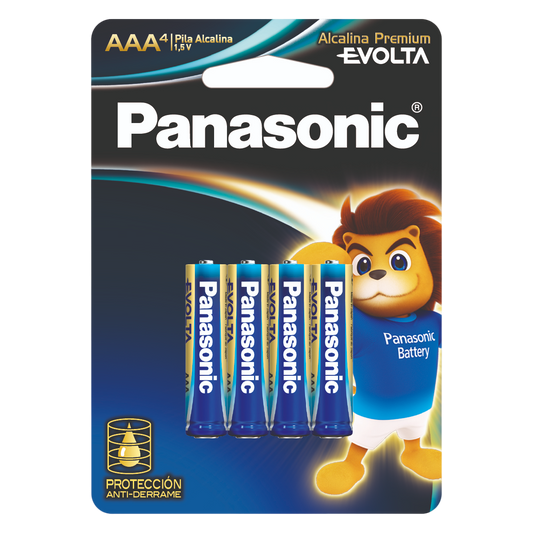 Pilas Panasonic Evolta AAA Alcalinas 4 Piezas | Larga Duración y Alto Rendimiento