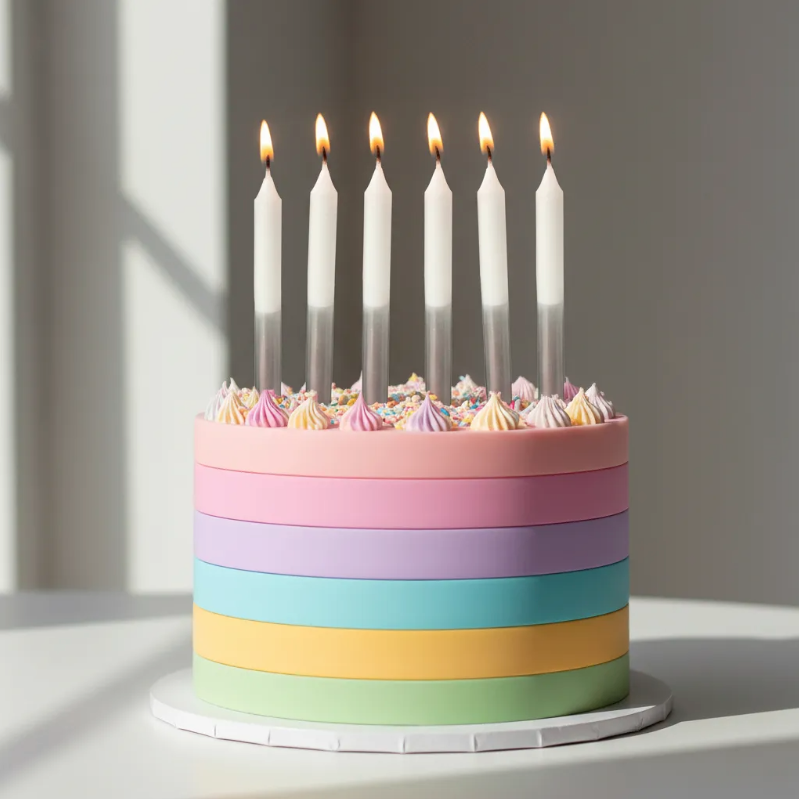 VELAS BICOLOR C/6