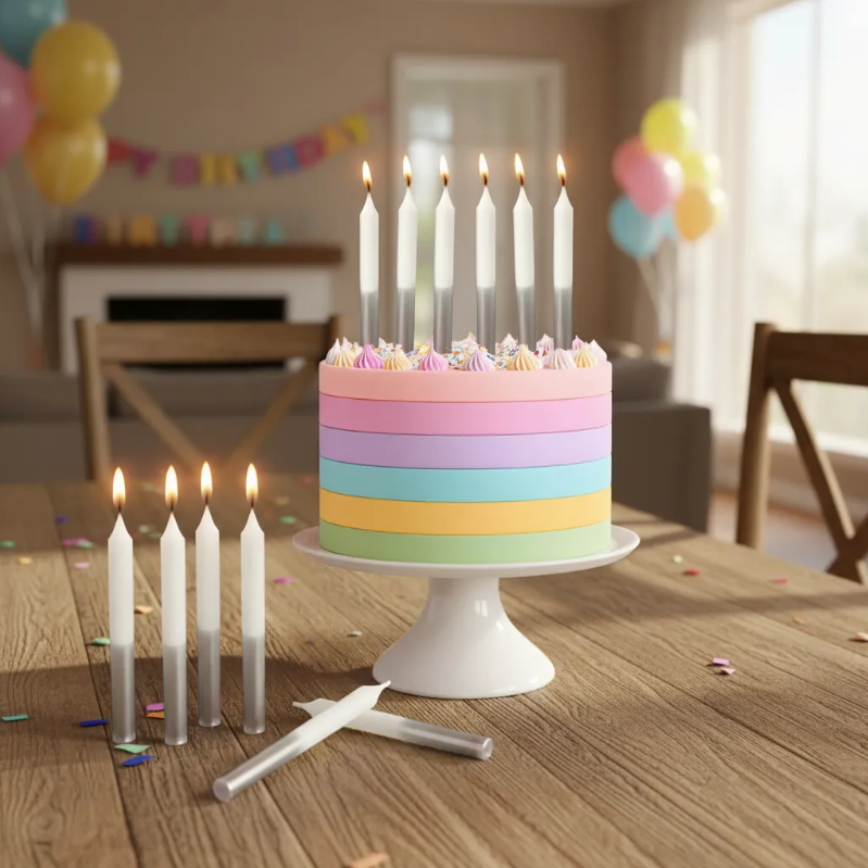 VELAS BICOLOR C/6