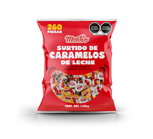 SURTIDO CARAMELOS 260 PZS DULCES MONTES