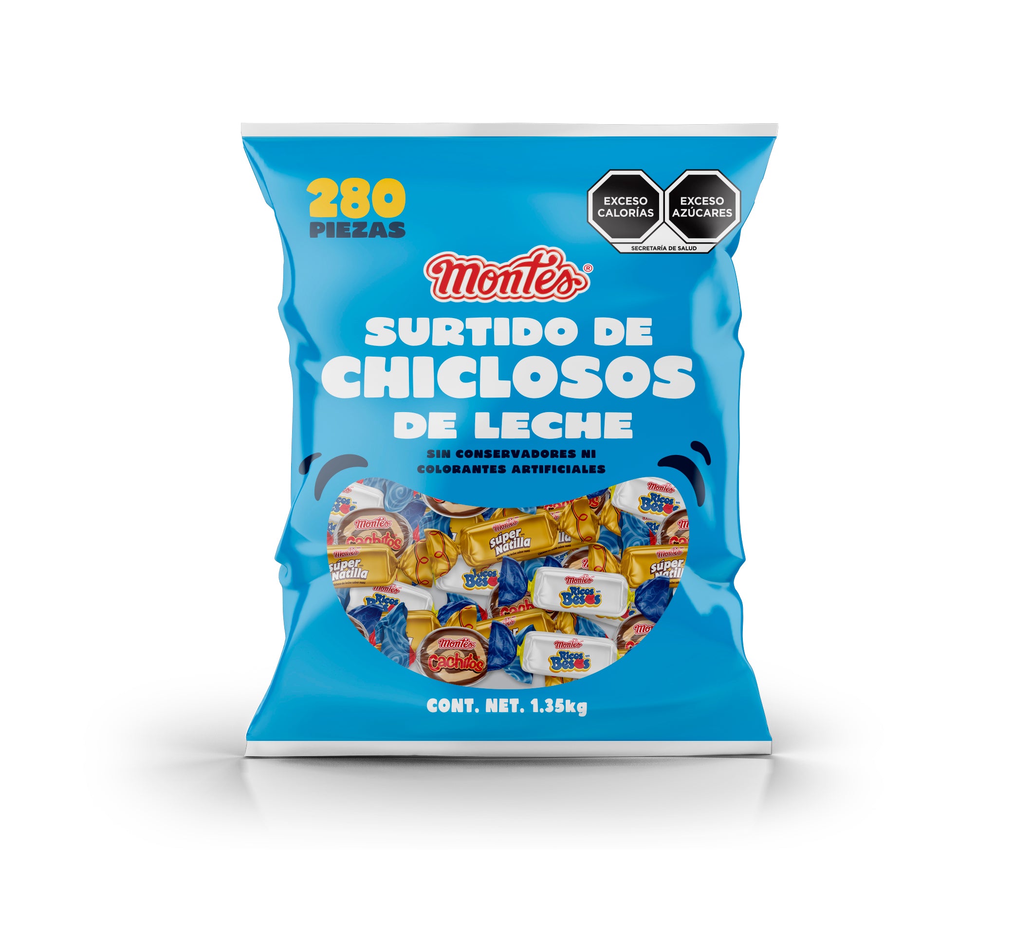 SURTIDO CHICLOSOS 280 PZS DULCES MONTES
