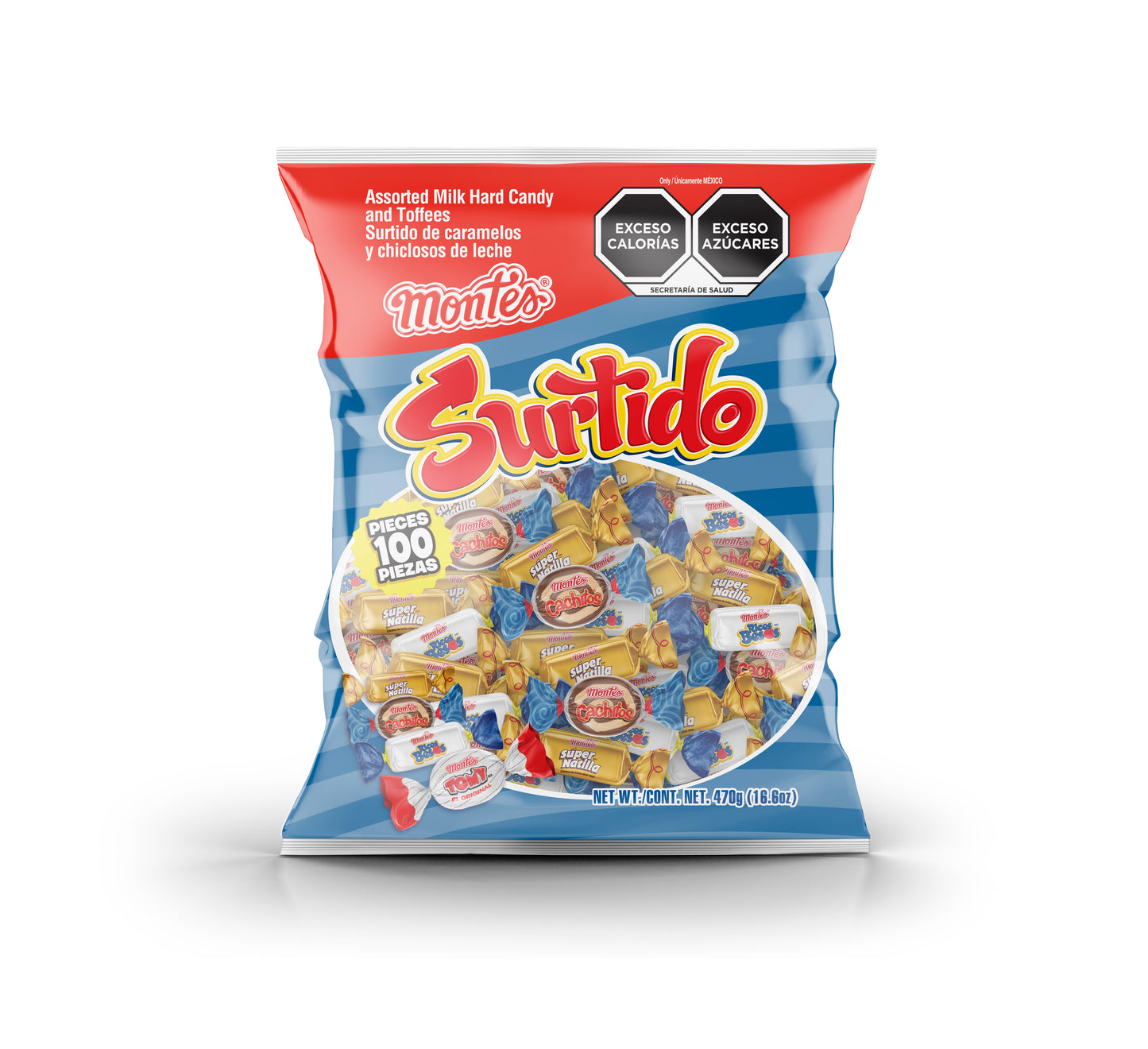 SURTIDO MONTES 100 PZS DULCES MONTES